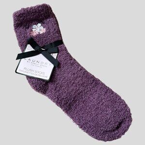 Laundry by Shelli Segal Women's Plush Socks - Purple, Pink & White - NWT